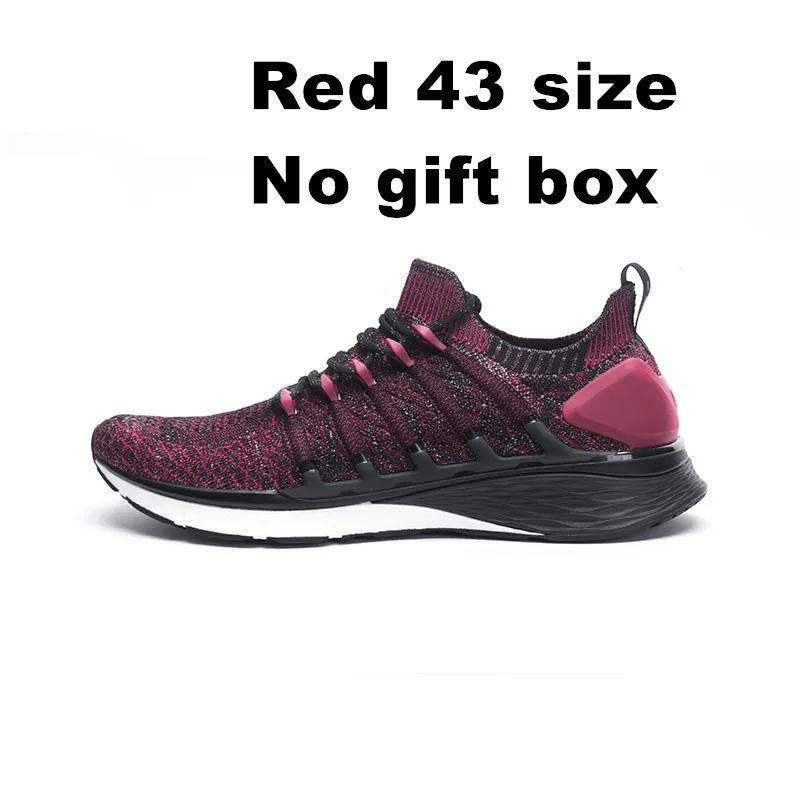 red 43 no gift box Xiaomi Mijia кроссовки спортивная обувь 3 мужские кроссовки попкорн облако бомба 6 в 1 Uni-moulding 3D Fishbone система блокировки - Цвет: red 43 no gift box