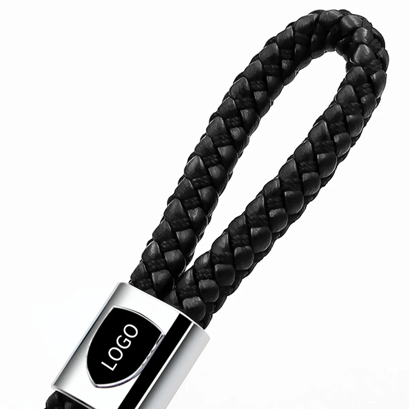 Creative hand-knit leather rope car key buckle For BMW decoration men's and women's pendant shape ring accessories | Автомобили и