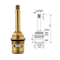 89mm hudson reed 34 brass quick opening ceramic valve core plumbing hardware accessories