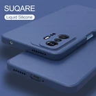 Квадратный Мягкий силиконовый чехол с жидкостью для Xiaomi Mi 11 T 11 T Pro Xiaomi11T Xiaomy Xiami Xaomi Xiomi Mi11T Pro, противоударный чехол