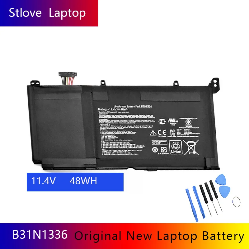 Оригинальный ноутбучный аккумулятор B31N1336 для ASUS VivoBook C31-S551 S551L S551LB S551LA U58C U48C R553L R553LN R553LF K551L K551LN V551.