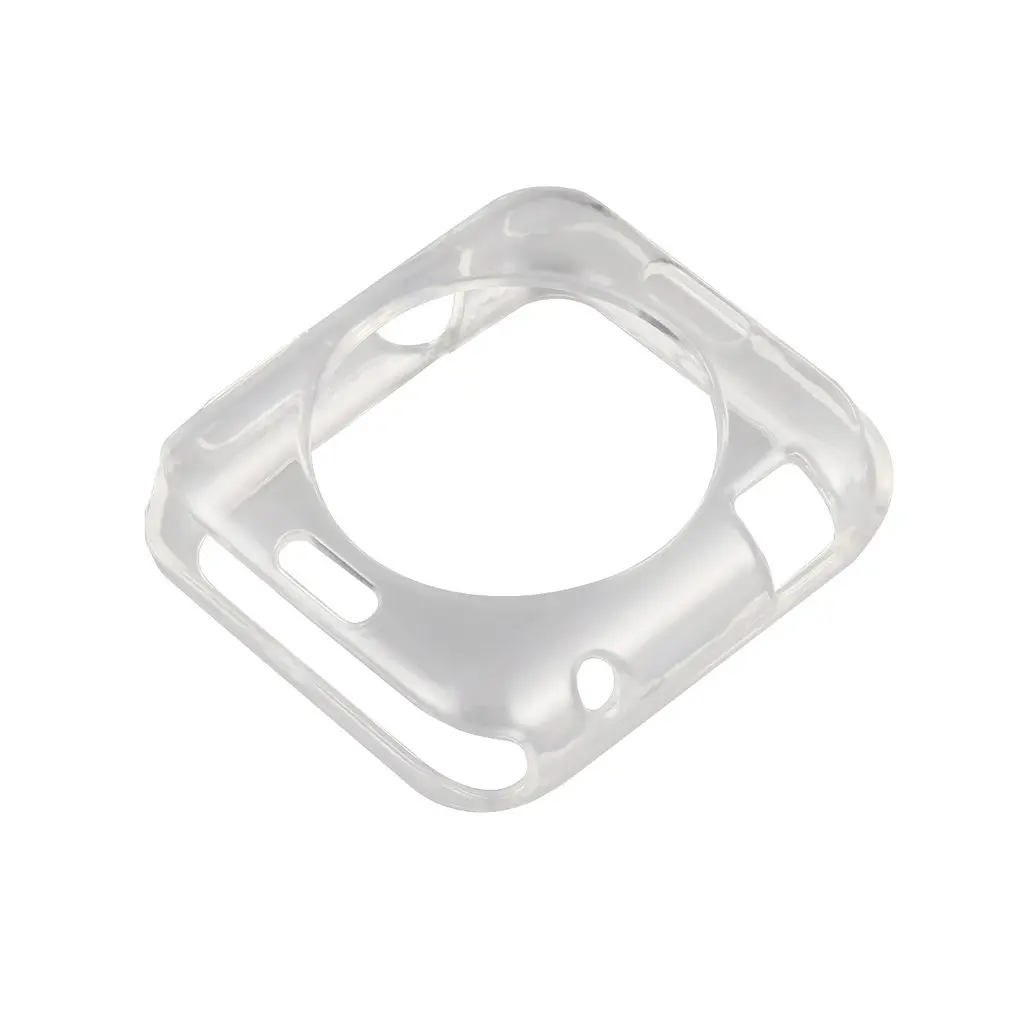 Ультра тонкий мягкий чехол Крышка для Apple Watch версии ТПУ 38 мм 42 серии 1/2/3/4