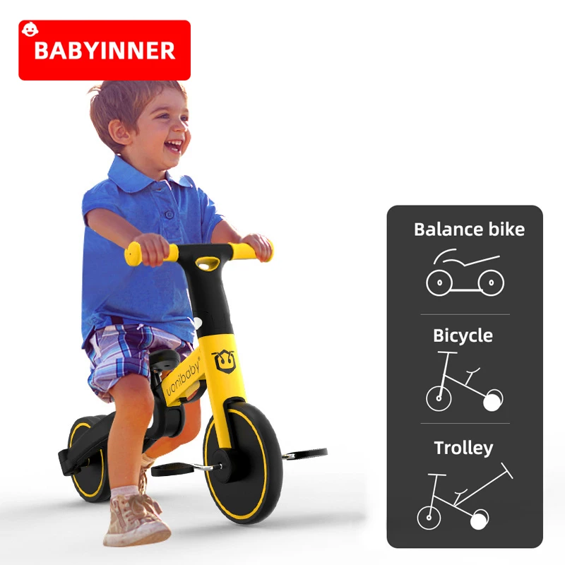 

Складной детский Балансирующий велосипед Babyinner 5 в 1, трехколесный велосипед, детские ходунки, портативные детские велосипеды, трехколесные ...