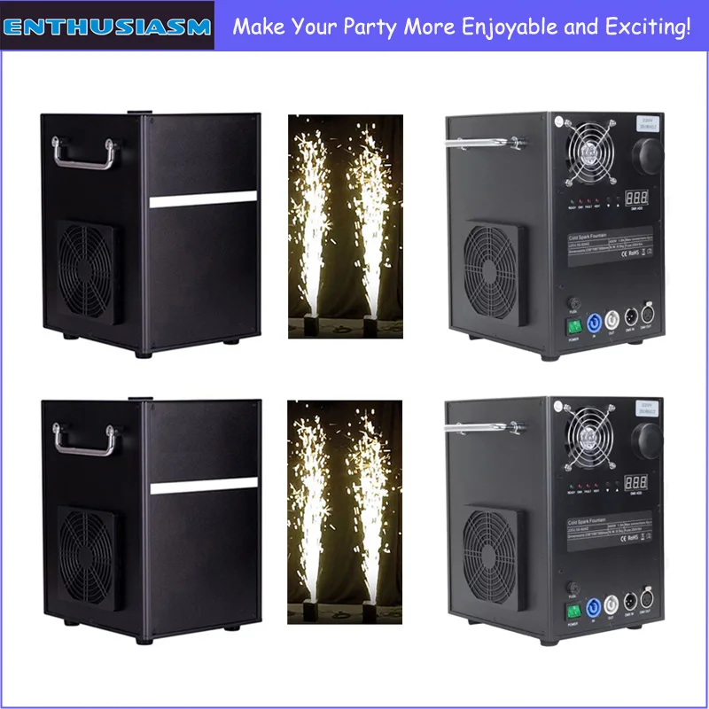 

4 шт./лот Китай горячая распродажа фестиваль Свадьба Вечеринка ti металлический порошок холодный фонтан машина