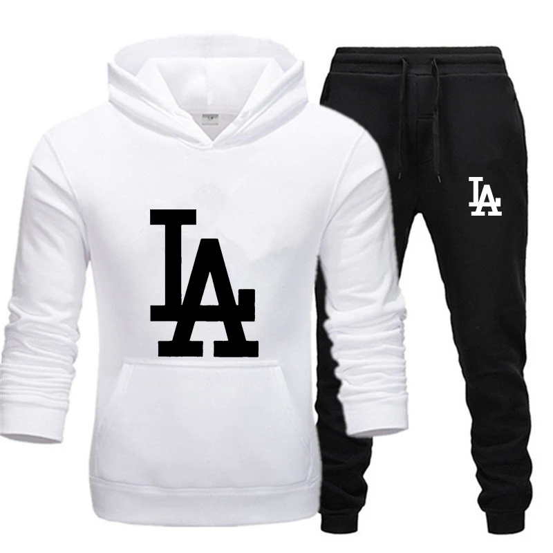 

Suit sportswear men's fall/winter hooded sweatshirt suit sportswear 2020 men's suit set two-piece casual
