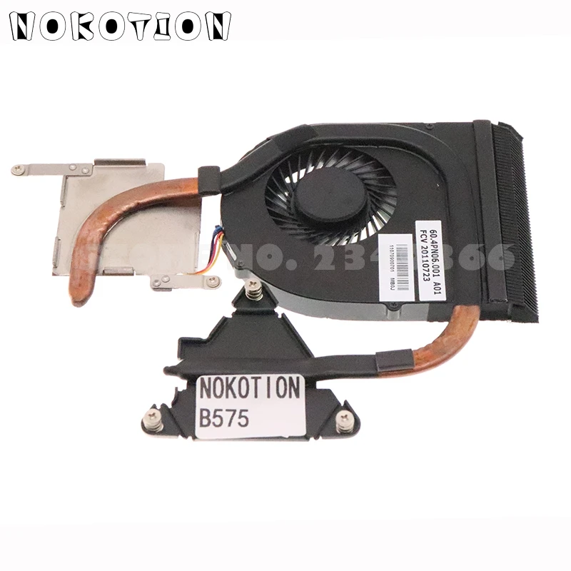 

NOKOTION 60.4PN06.001 48.4PN01.021 Radiator For Lenovo B575 B575E Laptop Heatsink Fan Cooling System