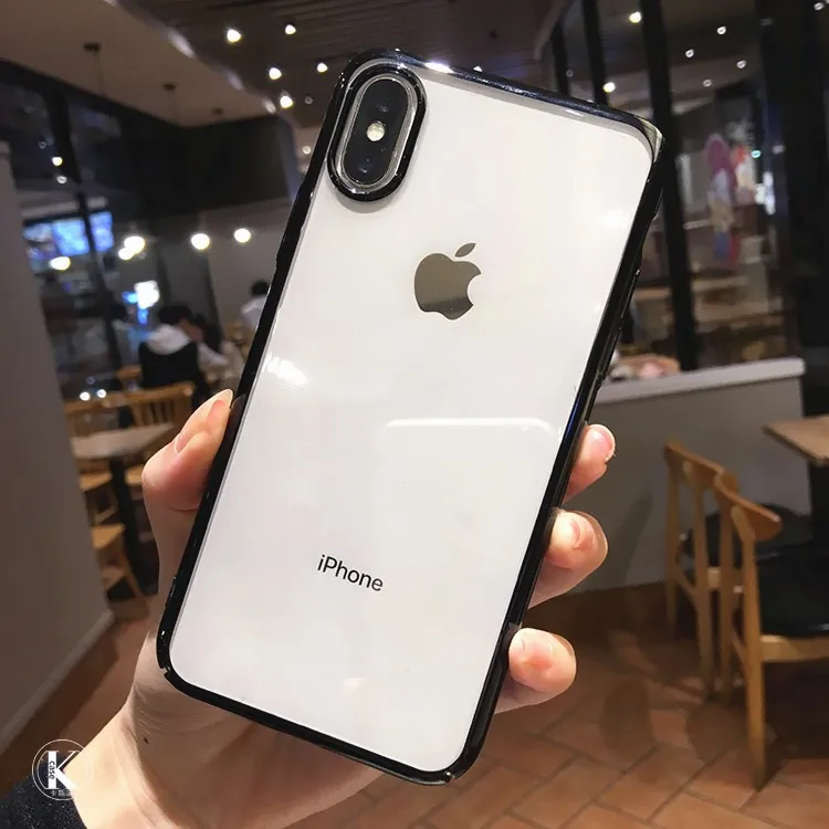 Роскошный обшивка прозрачный мягкий кремний чехол для телефона для iPhone 6 s 6S 7 7S iPhone 8 Plus X 10 11 Pro XR XS Max 5 5S 5SE Тонкий чехол