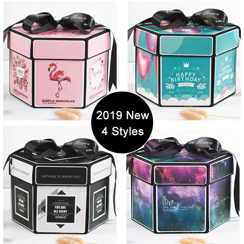 11 цветов сюрприз вечеривечерние любовь взрыв коробка подарок для юбилея