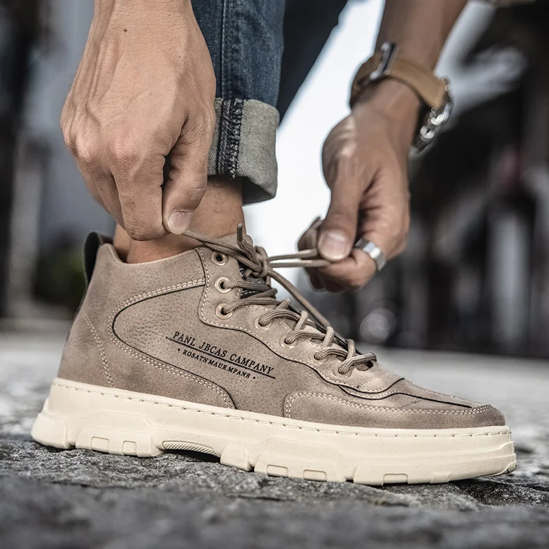 

Autumn and winter tooling shoes men's non-slip wear-resistant tide shoes outdoor work labor insurance Martin men's shoes casual