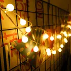 Рождественская елка, украшение для подоконника, сферическая световая гирлянда, светодиодная сказочная гирлянда, светильник жная гирлянда, Рождество 2021