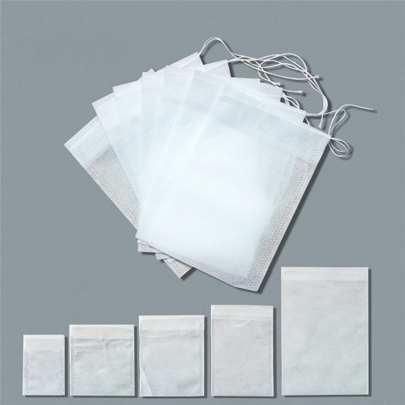 

500PCS Disposable Tea Bags Infuser With String Heal Seal Empty Scented Tea Bags Filter Paper Seasoning Bag for Herb Loose Tea