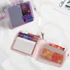 Чехол для монет, стильный и ультрафункциональный, подходит для всех необходимых вам вещей, блестящий прозрачный тонкий кошелек из ПВХ для женщин и девушек, чехол для кредитных карт