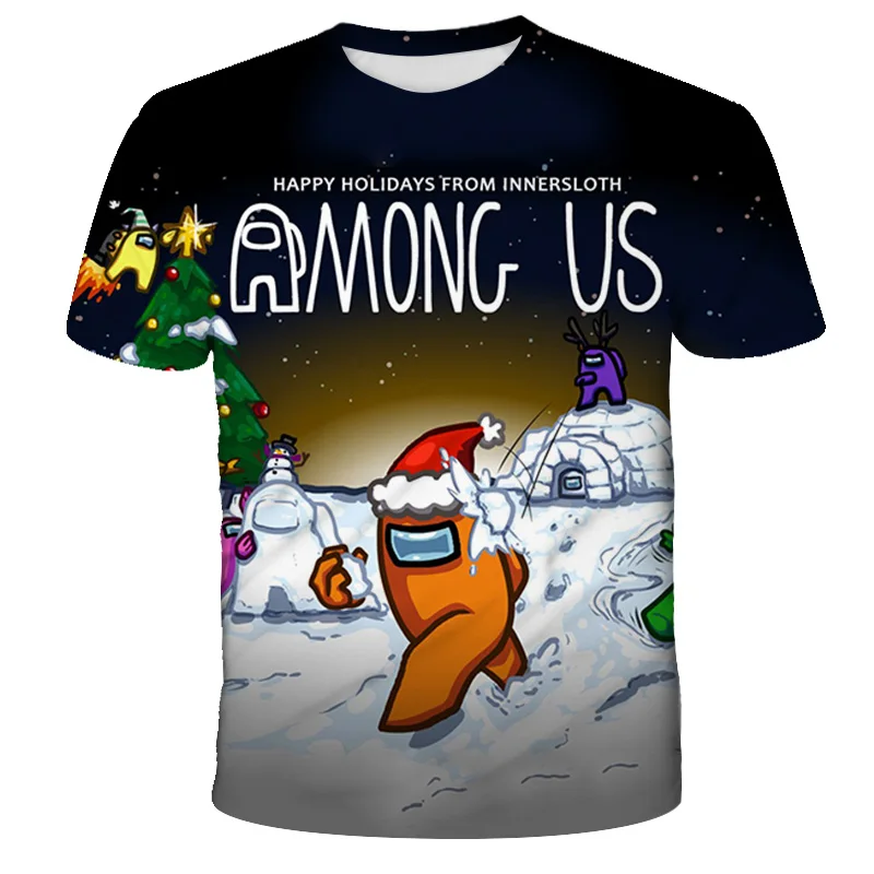 

Summer New 3D Amongs Us kids clothes girls Tshirts Boys T-Shirt Print Hot Game Imposter Girls Fun Boys Clothes baby boy clothes