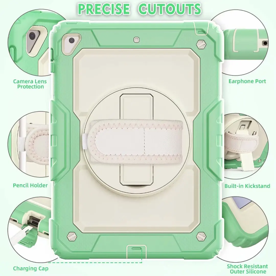 tablet case for ipad 6th 5th generation 9 7 heavy duty rubber kids shell with screen protector cover for ipad air 2 pro 9 7 case free global shipping