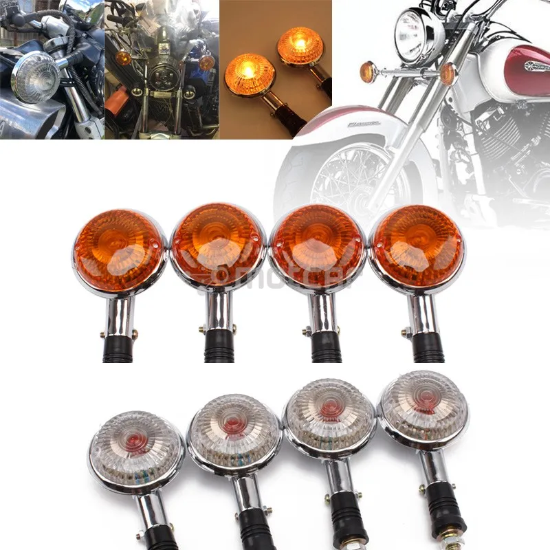 

Motorcycle Turn Signal Indicator Blinker Amber Light For Yamaha XV535 XV920 Virago XVS650 V-Star XVS400 xvs1100 VMAX1200