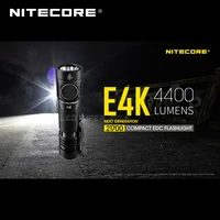 next generation nitecore e4k 4400 lumens 4 x cree xp l2 v6 leds 21700 compact edc flashlight with 5000mah li ion battery
