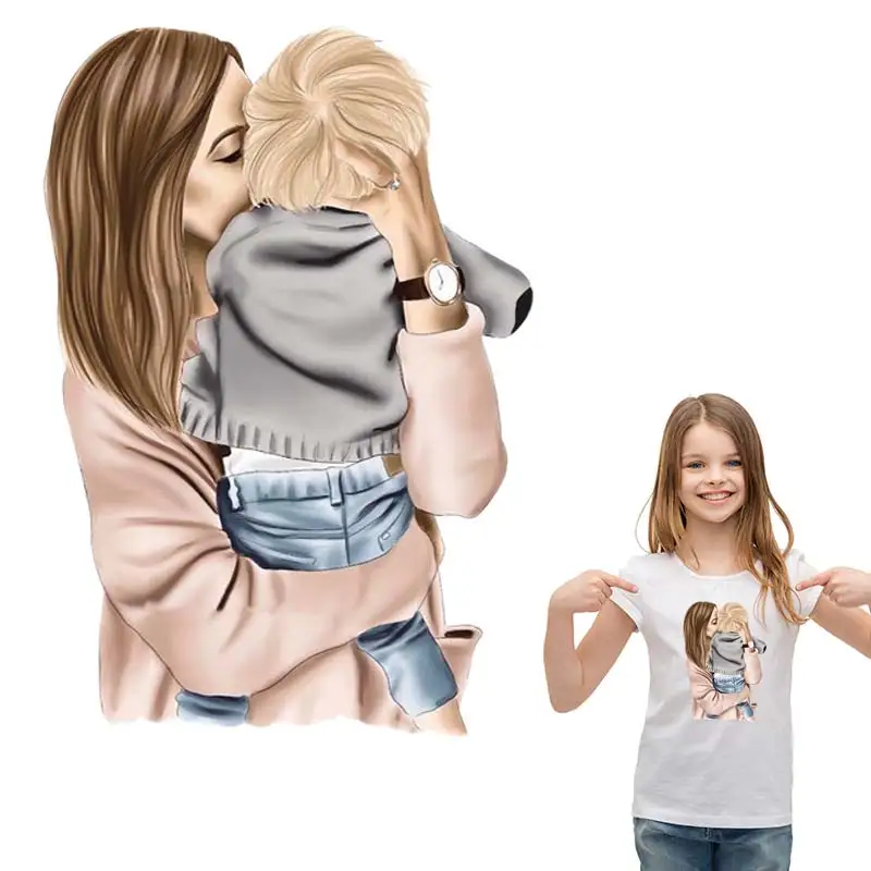 Термопереводные наклейки для мам и мальчиков аксессуары творчества значки с