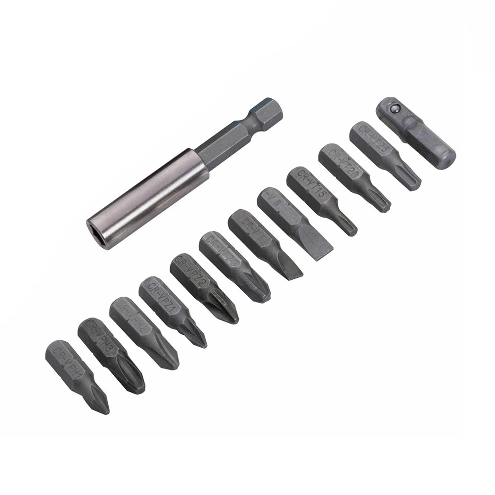 

22pc 1/4" Screwdriver Bit Drive Sockets (5-13mm) Offset Ratchet Handle Socket Set