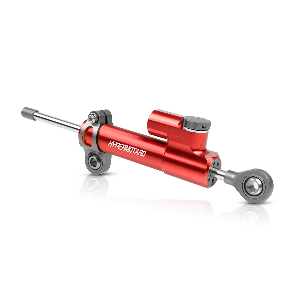 gray and red Мотоцикл cnc Универсальный стабилизатор амортизатор рулевого механизма Монтажный кронштейн для DUCATI HYPERMOTARD 821 939 SP 2013 - Цвет: gray and red