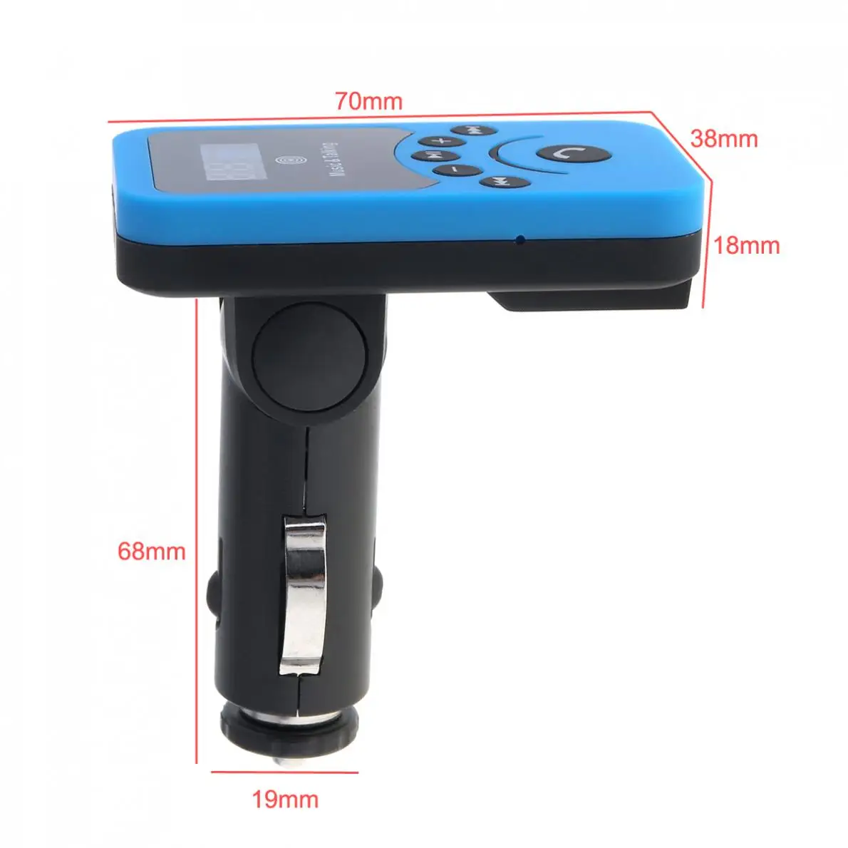 Автомобильный ЖК-синий Bluetooth MP3 музыкальный плеер комплект авто радио Hands-free