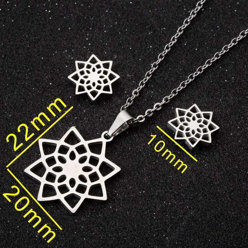 TZ066S Милые маленькие серьги-гвоздики из нержавеющей стали черного цвета в виде цветка лотоса, очаровательные серьги в виде цветка для женщин и детей, ювелирное изделие в подарок - Окраска металла: TZ066S