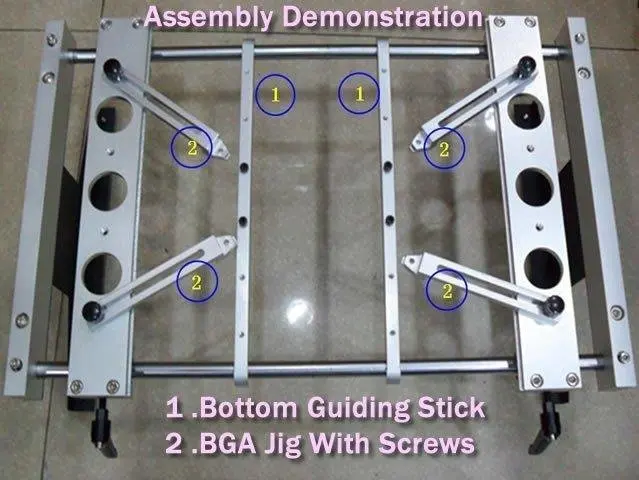 Печатная плата зажим BGA приспособление с винтами (x 4 шт) и нижняя поддержка (x2шт) Для ACHI IR 6000 паяльная