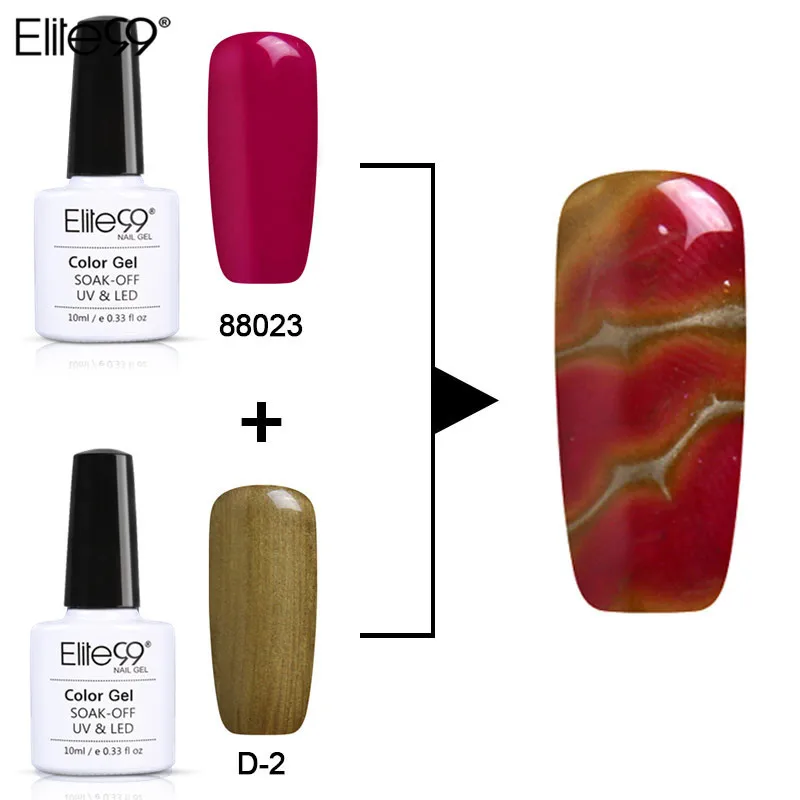 Elite99 2 шт./лот Гель-лак для маникюра Гибридный цветной лак ногтей Vernis UV 10 мл сменный