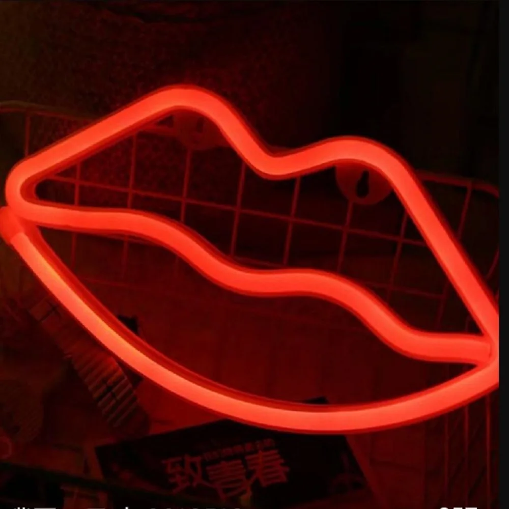 Неоновый светодиодный светильник 5 В USB/с питанием от аккумулятора Радужный в