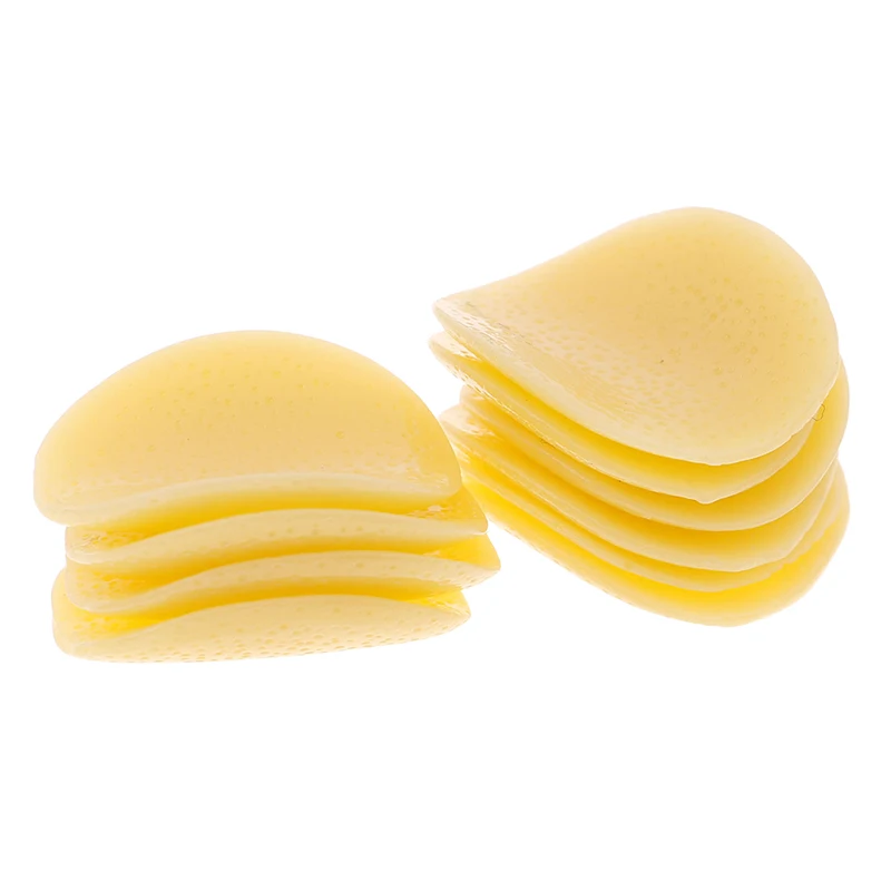 

10pcs/lot Resin Potato Chips Simulation Food For Accessories Kitchen Play Toys DIY Crafts Diy Home Wedding Decoration