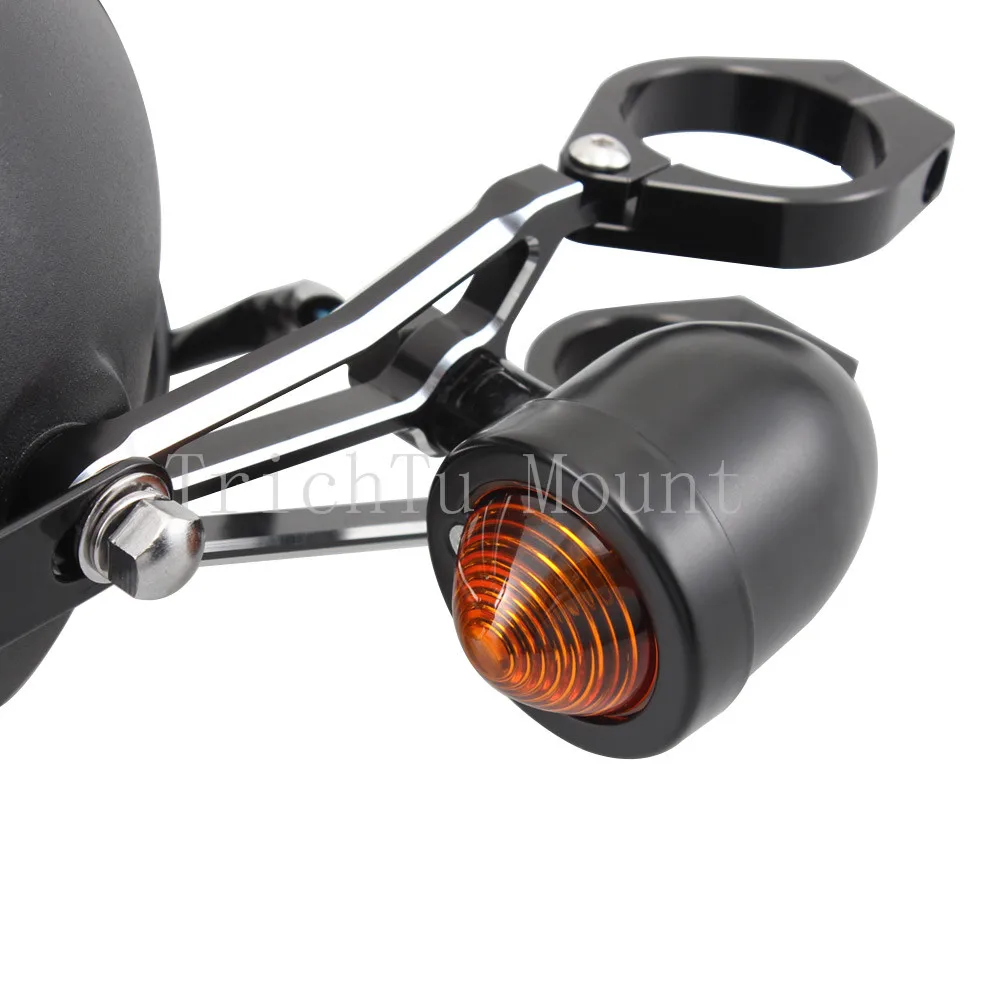 Кронштейн для крепления фары мотоцикла 39 мм с отверстием указателя поворота |