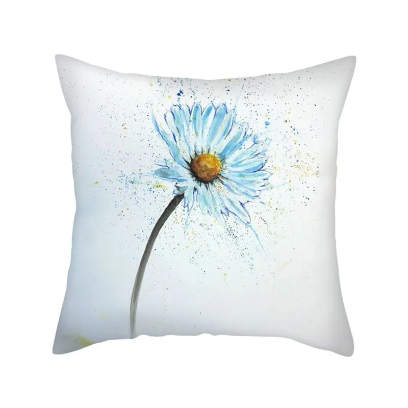 Чехол для подушки с цветами Fuwatacchi красочный цветочный Фото чехол дома дивана