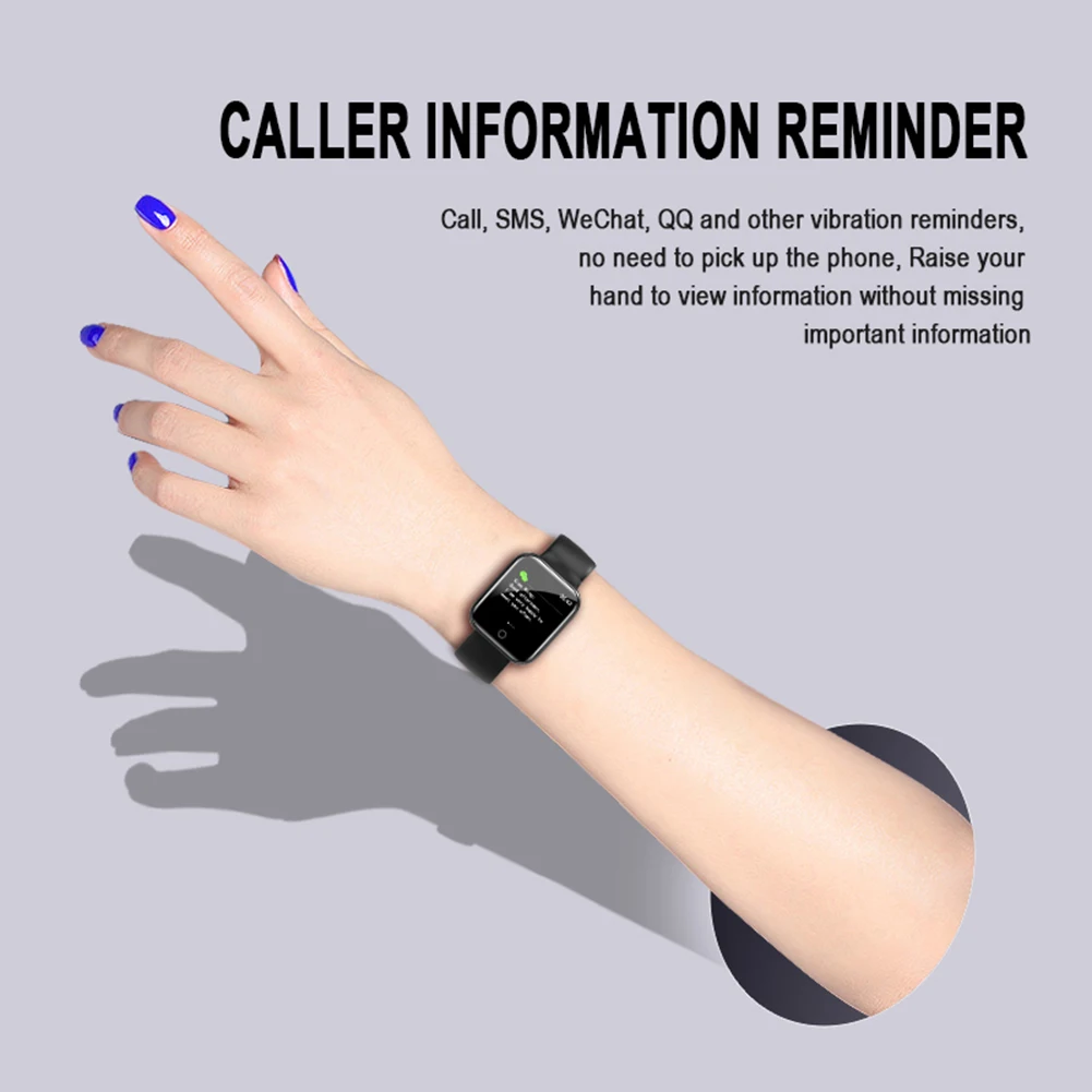 

Bluetooth Watch Health Tracker 1.3" Screen Smartwatch for Android iOS Heart Rate and Sleep Monitor Music Control Message Remind