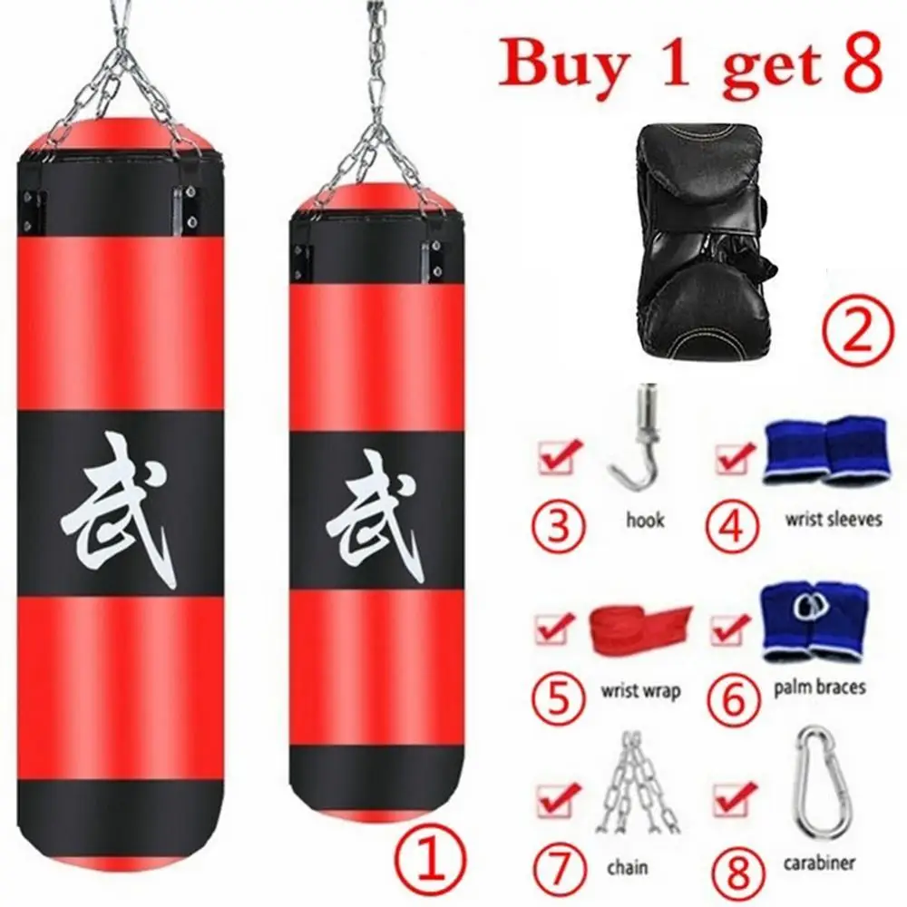 

35% Discounts Hot! 8Pcs/Set Fitness Training MMA Boxing Punching Bag Sport Kick Hanging Sandbag