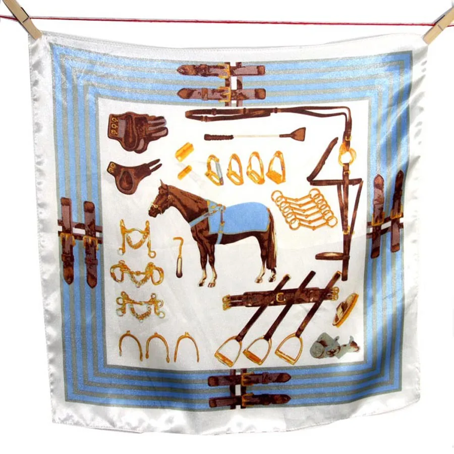 

50 * 50 CM 33 Colors Ladies Scarves Four Seasons Available 2019 fashion Woman's Professional Small Squares New Design Silk Scarf