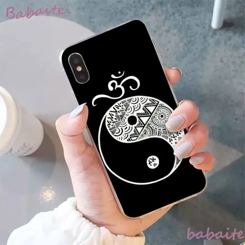 

Babaite Aum Om Yoga Phone Case fundas for iPhone 12 8 7 6 6S Plus 5 5S SE XR 11 12 11pro promax X XS MAX