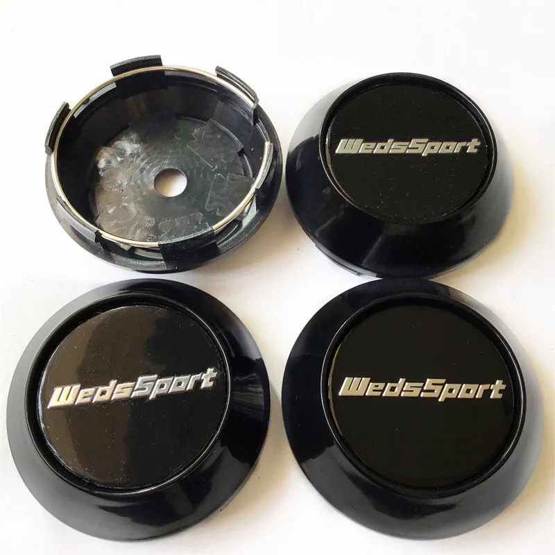 

4 шт. 68 мм WedsSport колпачки для колесного центра Weds спортивный логотип эмблема значок ободка аксессуары для стайлинга автомобиля