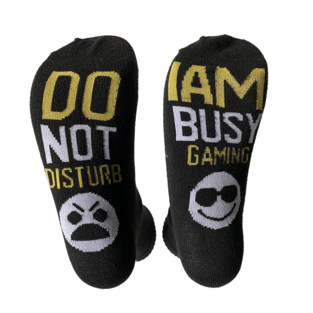 Новинка 2020 хлопковые носки не беспокоить веселые занятые играми Нескользящие