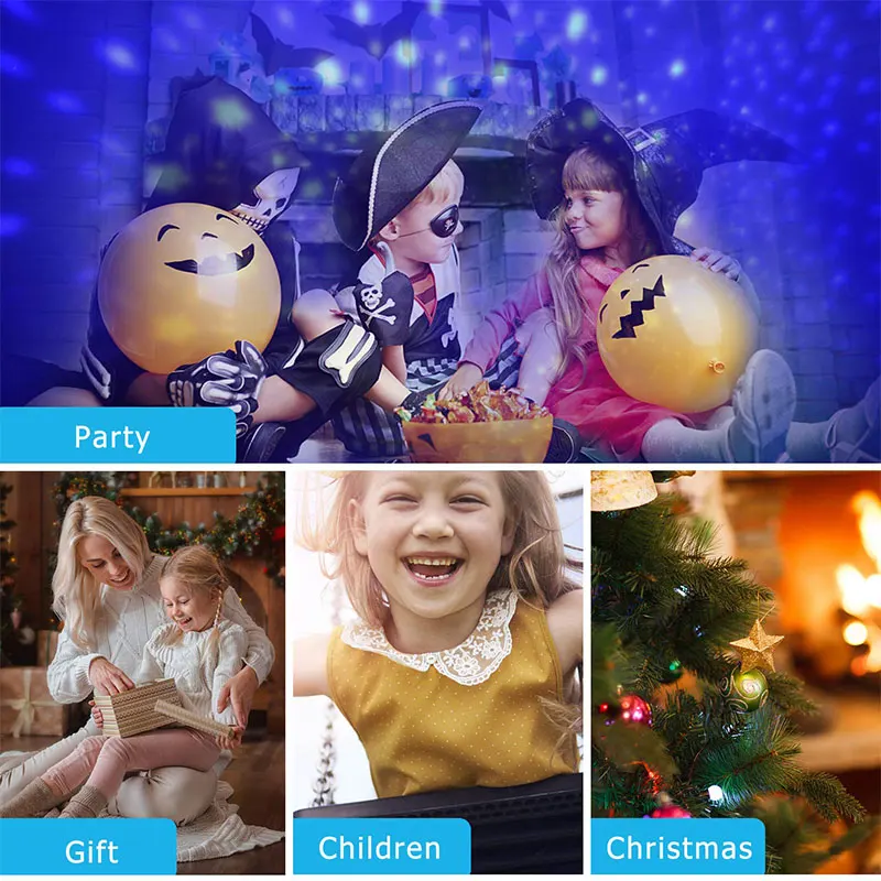 

Rotating Star Projector Moon Lamp Starry Sky Multiple Modes LED Night Light USB/Battery Romantic Party Gift Night Lamp For Kids