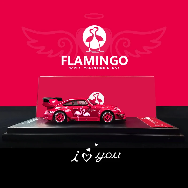 Модель времени 1:64 раух рант защитная пленка RWB 993 модель автомобиля с красным