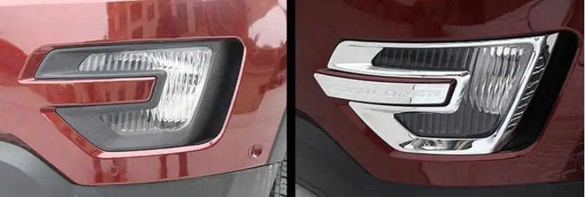 Противотуманный светильник с полосками накладка на передний противотуманный