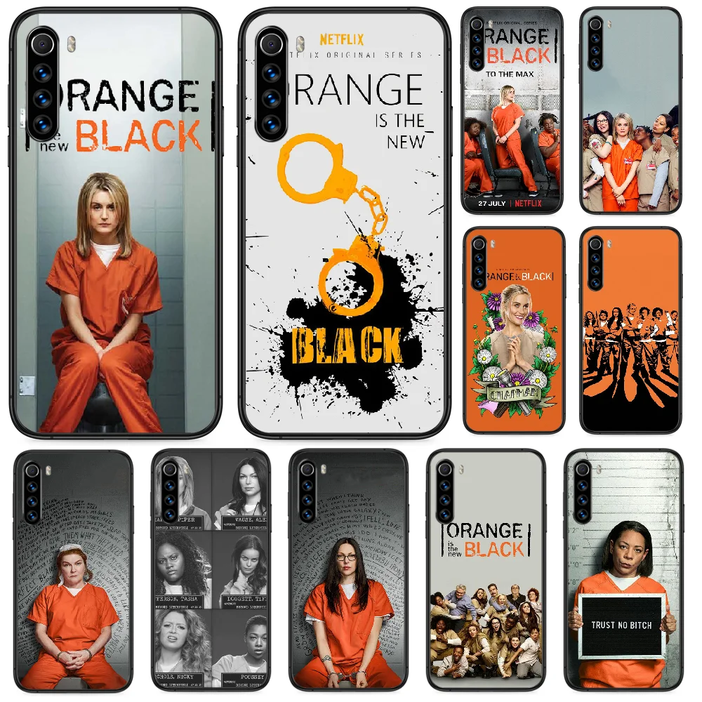 Оранжевый это новый черный чехол для телефона Xiaomi Redmi Note 4A 4X 5 6 6A 7 7A 8 8A 4 5A 8T Plus Pro Black