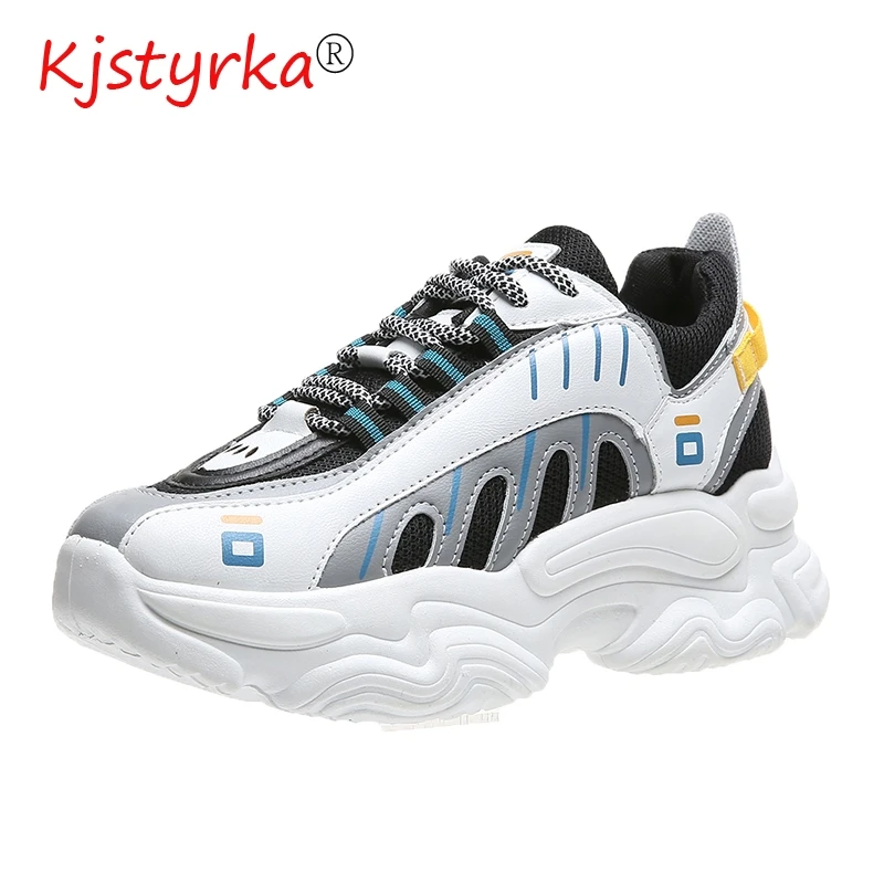 

Sports Footwear Women's Running Shoes 2020 Summer New Mesh Breathable Platform Increased All-match Student's Shoes