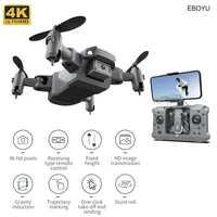 eboyu ky905 foldable mini rc drone wifi fpv 4k1080p hd camera gift portable pocket quadcopter altitude hold 3d flips for kids
