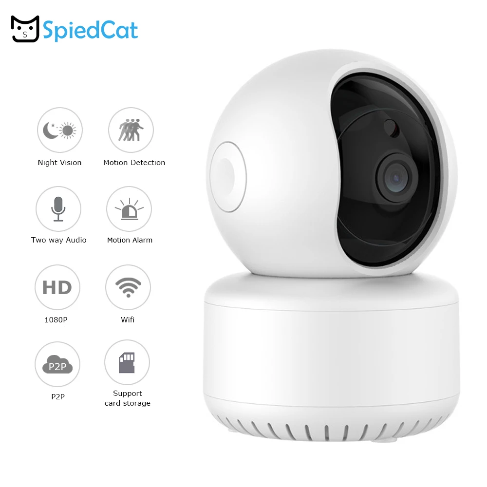 Беспроводная Wi Fi IP HD 720 P/1080 P ночное видение двухстороннее аудио автоматическое