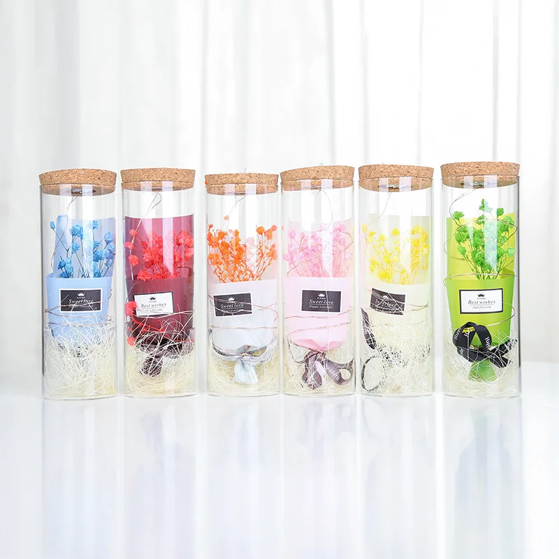 Креативный Звездный букет из сушеных цветов Подарочная коробка светильник