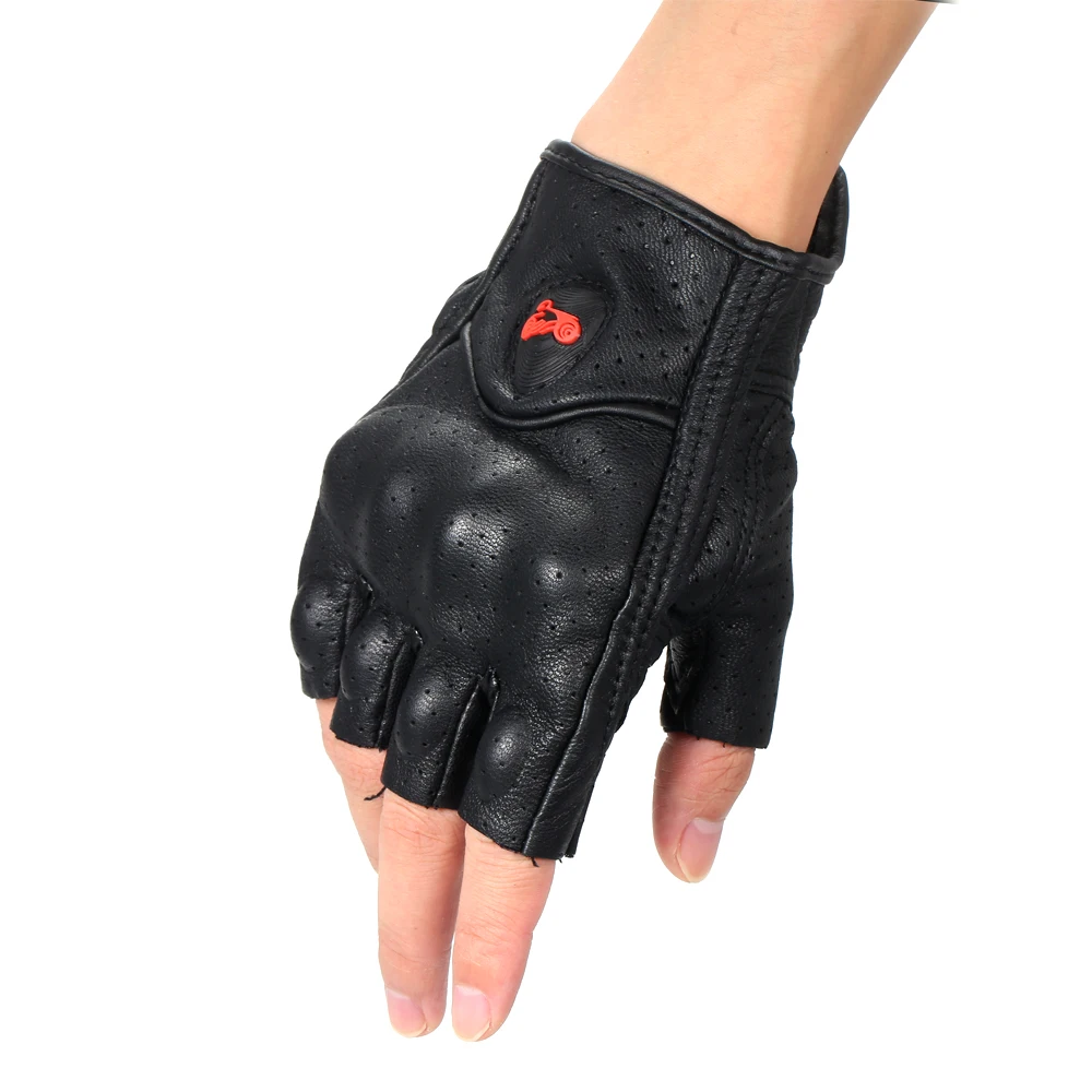 

Wear-resistant Leather Half Finger Gloves for Cycling Climbing Outdoor