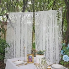 Белая кружевная занавеска, Тюлевая занавеска принцессы, занавеска для гостиной, ванной, двери, противомоскитная сетка для окна дюйма