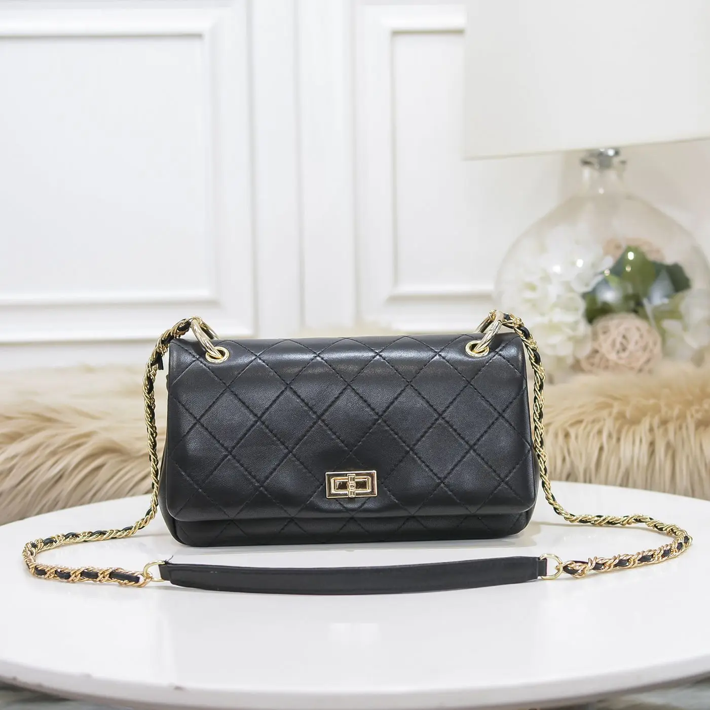 

Черная Женская сумка, новинка сезона осень-зима 2021, Женская Роскошная сумка-мессенджер специально разработанная для женщин.