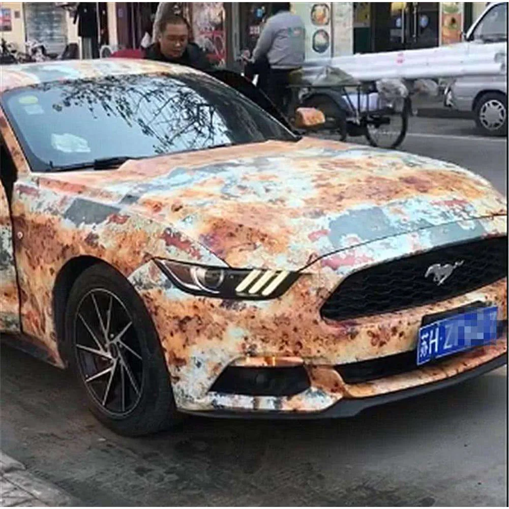 Защитная пленка для кузова автомобиля с ржавой тематикой защиты от кражи