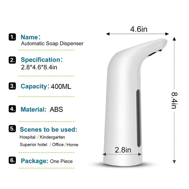 

Smart Sensor Foam Soap Dispenser Automatic Induction Foaming Dispenser Liquid Soap Dispenser Touchless Hand Washer For Bathroom